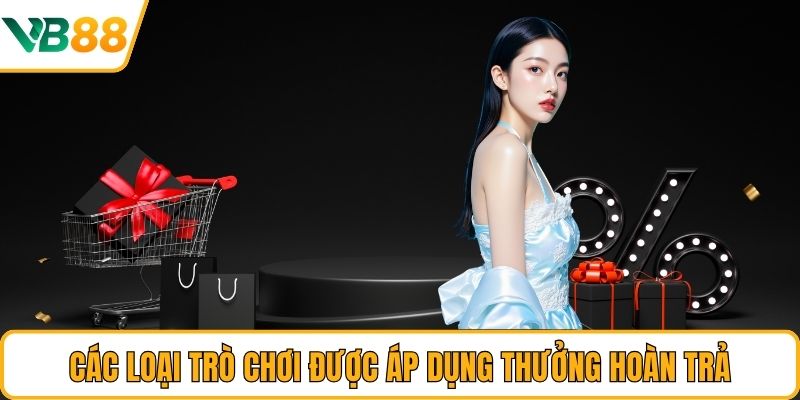 Các loại trò chơi được áp dụng thưởng hoàn trả Các loại trò chơi được áp dụng thưởng hoàn trả